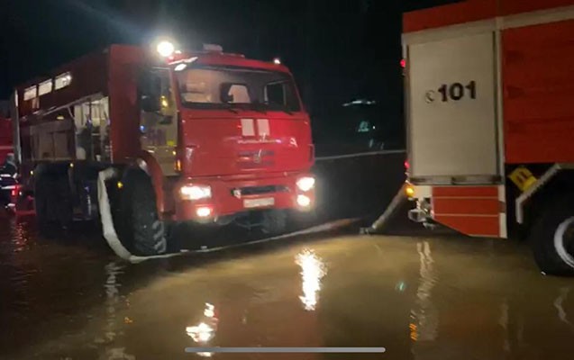 Bakı-Qazax avtomagistralında su basmış yerlərdə problem aradan qaldırıldı - FOTO