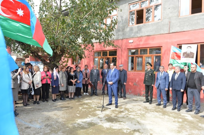 Taleh Qaraşov şəhidin ev muzeyinin açılışında iştirak EDİB - FOTO