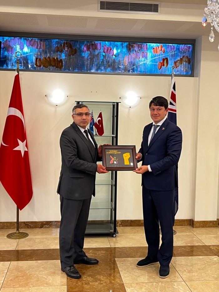 Fuad Muradov Türkiyə diplomatları ilə görüşdü - FOTOLAR
