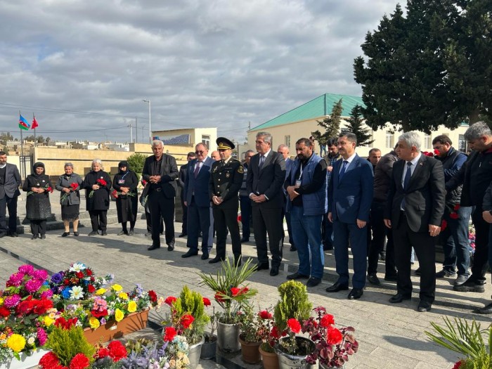 Lökbatanda şəhidin anım mərasimi keçirildi - FOTOLAR