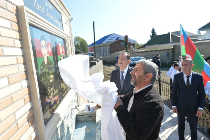 Lənkəranda şəhidlərin adına bulaq açıldı - FOTOLAR