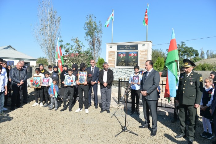 Lənkəranda şəhidlərin adına bulaq açıldı - FOTOLAR