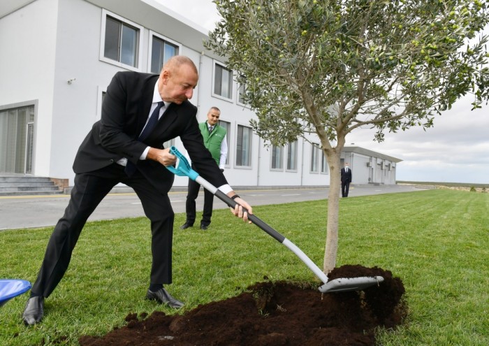 Prezident zavodun açılışında iştirak edib - YENİLƏNİB (FOTOLAR)