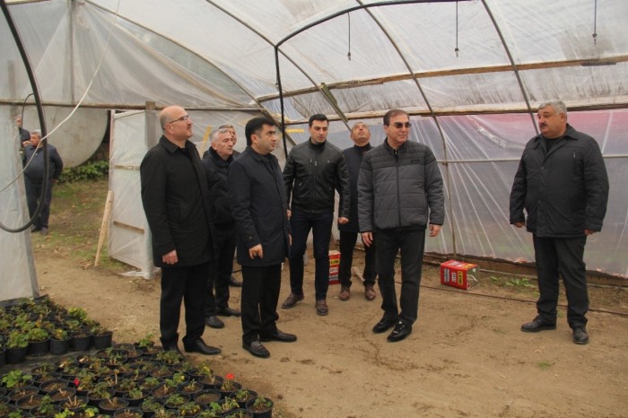 Niyazi Bayramov Gəncə Ekoloji Park Kompleksindəki tikinti işləri ilə tanış olub - FOTO