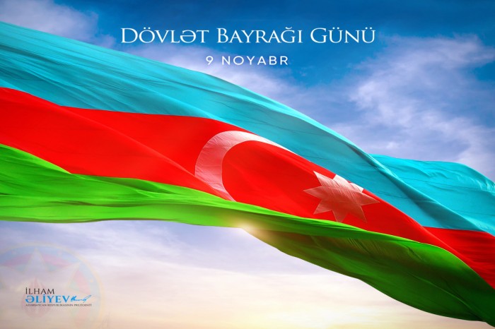 Prezidentdən Dövlət Bayrağı Günü ilə bağlı paylaşım - FOTO