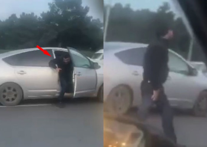 Sərnişini bıçaqlayan "Prius"un sürücüsü saxlanıldı - VİDEO