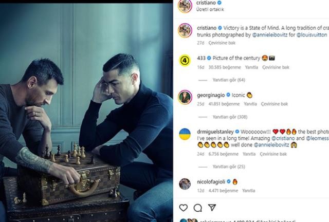 Messi və Ronaldo ilk dəfə birlikdə fotolarını paylaşdılar