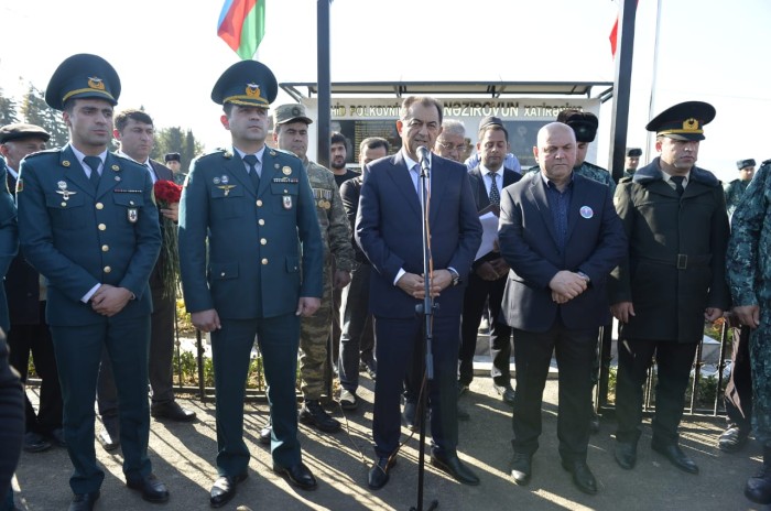 Taleh Qaraşov şəhid polkovnikin bulaq kompleksinin açılışında iştirak edib - FOTO