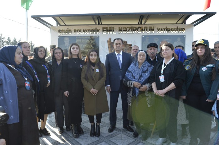 Taleh Qaraşov şəhid polkovnikin bulaq kompleksinin açılışında iştirak edib - FOTO