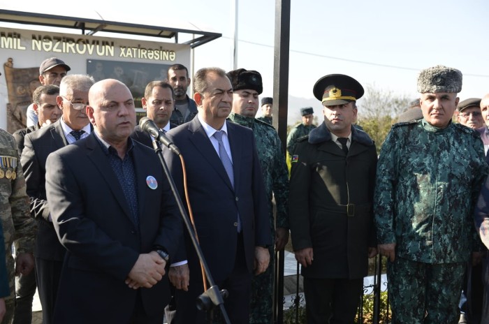 Taleh Qaraşov şəhid polkovnikin bulaq kompleksinin açılışında iştirak edib - FOTO