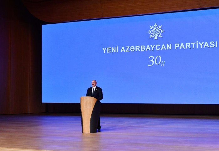 Prezident YAP-ın 30 illik tədbirində - VİDEO (YENİLƏNİB)