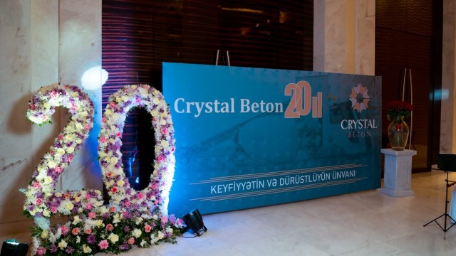 “Crystal Beton” 20 illik yubileyini qeyd etdi - FOTOLAR