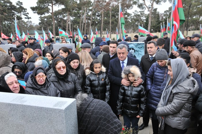 Abşeronda şəhidlərin xatirəsi yad edilib - FOTOLAR