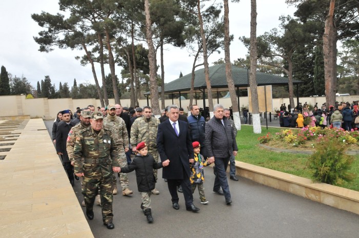 Abşeronda şəhidlərin xatirəsi yad edilib - FOTOLAR