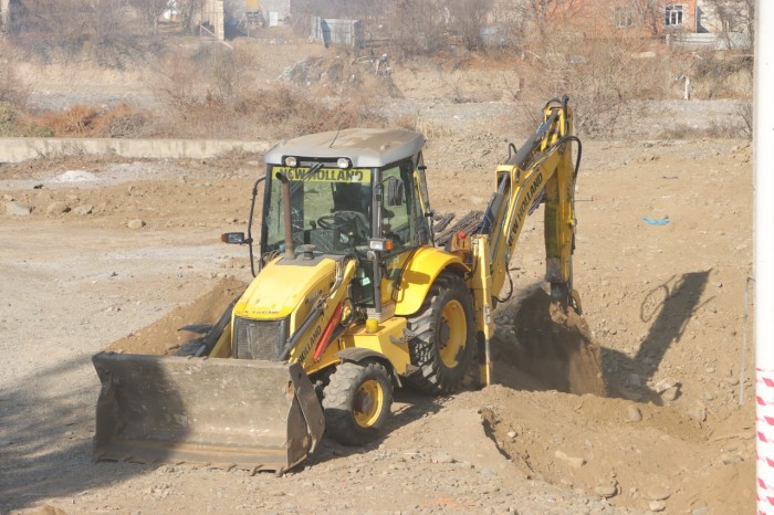 Gəncədə Ekoloji Park Kompleksində tikinti işləri sürətlə davam etdirilir - FOTOLAR