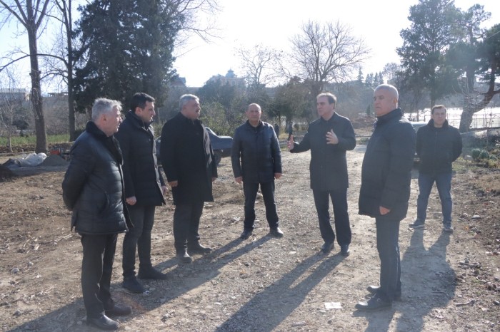 Gəncədə Ekoloji Park Kompleksində tikinti işləri sürətlə davam etdirilir - FOTOLAR