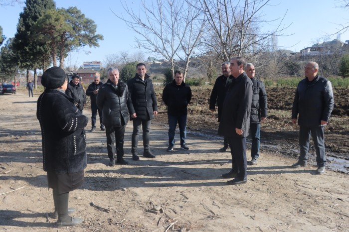 Gəncədə Ekoloji Park Kompleksində tikinti işləri sürətlə davam etdirilir - FOTOLAR