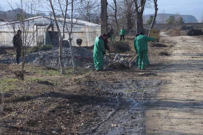 Gəncədə Ekoloji Park Kompleksində tikinti işləri sürətlə davam etdirilir - FOTOLAR