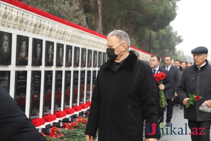 Dövlət rəsmiləri Şəhidlər xiyabanını ziyarət etdi - FOTOLAR