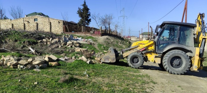 Abşeronda abadlıq-təmizlik işləri görüldü - FOTOLAR