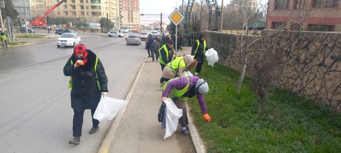 Abşeronda abadlıq-təmizlik işləri görüldü - FOTOLAR