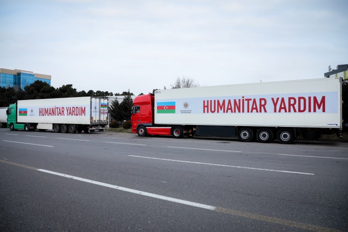 Heydər Əliyev Fondunun daha bir karvanı Türkiyəyə yola düşüb - FOTO