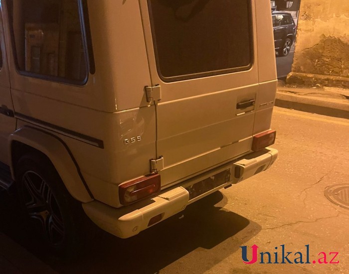 Bakıda vəkilin "Galendewagen"inin nömrəsini oğurlayıb pul tələb etdilər - FOTOLAR