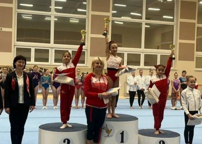Gimnastlarımız Latviyada yeddi medal qazandılar