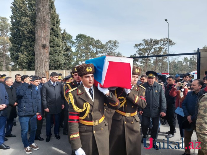 Şəhid baş leytenant dəfn edildi - FOTOLAR