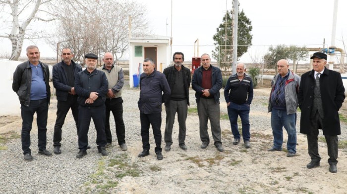 Sahibkarlarla növbəti görüş Salyan rayonunda keçirildi - FOTOLAR