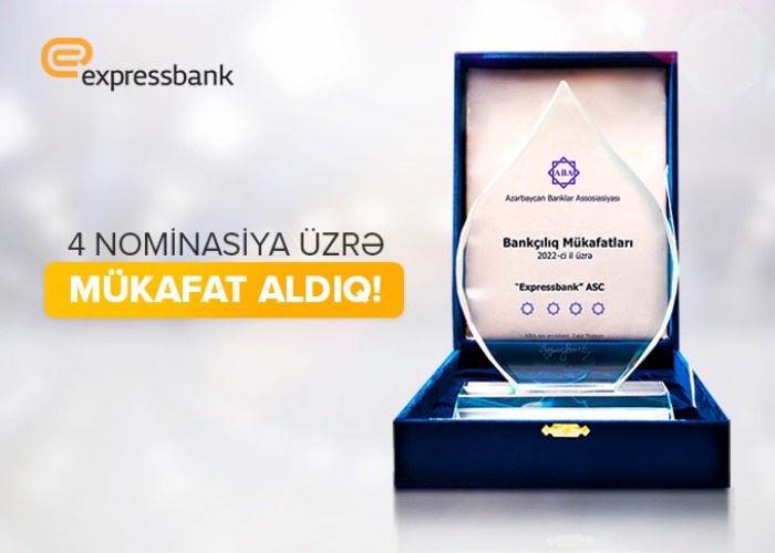 Expressbank 4 nominasiyada mükafat QAZANDI