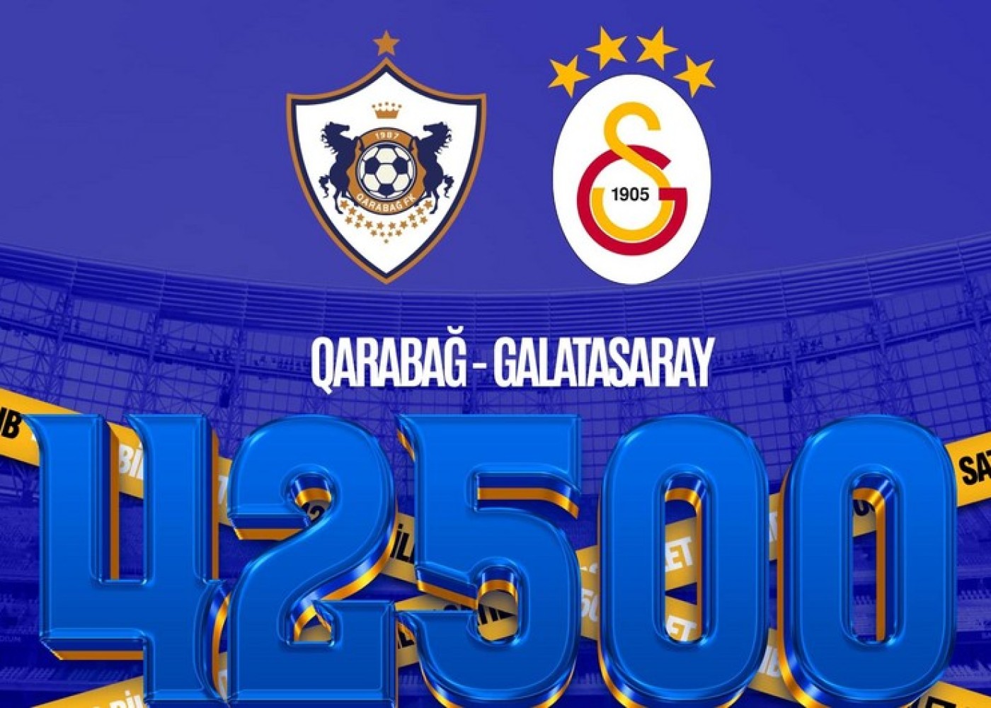 "Qarabağ" - "Qalatasaray" matçına 42 mindən çox bilet satıldı