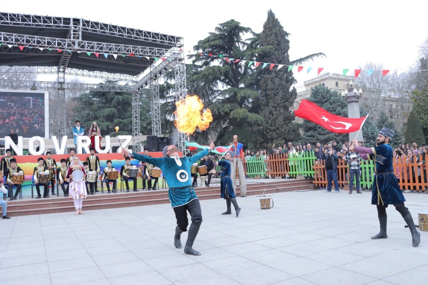 Gəncədə Novruz Bayramı münasibətilə ümumşəhər tədbiri keçirilib - FOTO