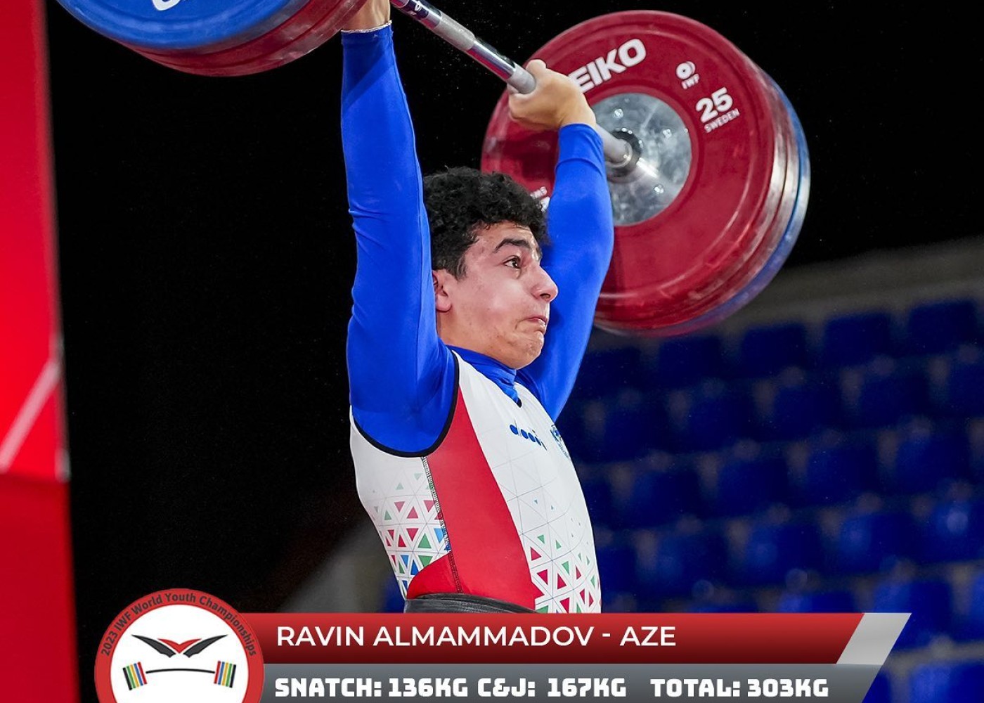 Azərbaycan ağırlıqqaldıranı dünya birinciliyində 3 medal QAZANDI