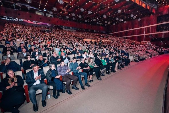 Aprel döyüşlərinə həsr olunmuş “Ümid Günəşi” adlı ədəbi-bədii gecə keçirilib - FOTO