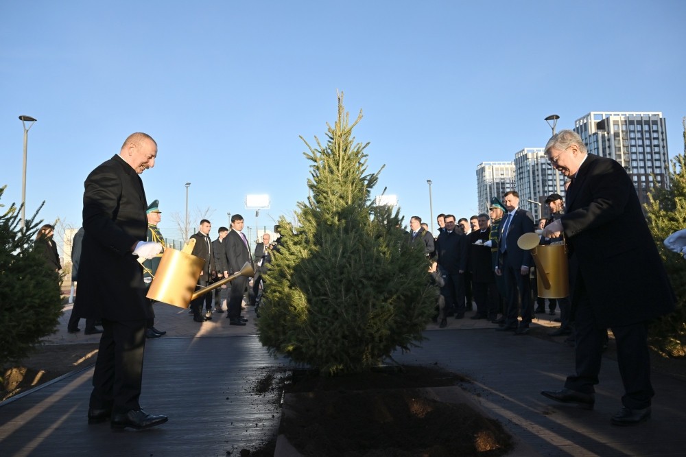 Astanada Heydər Əliyev küçəsinin açılışı olub - FOTOLAR (YENİLƏNİB)