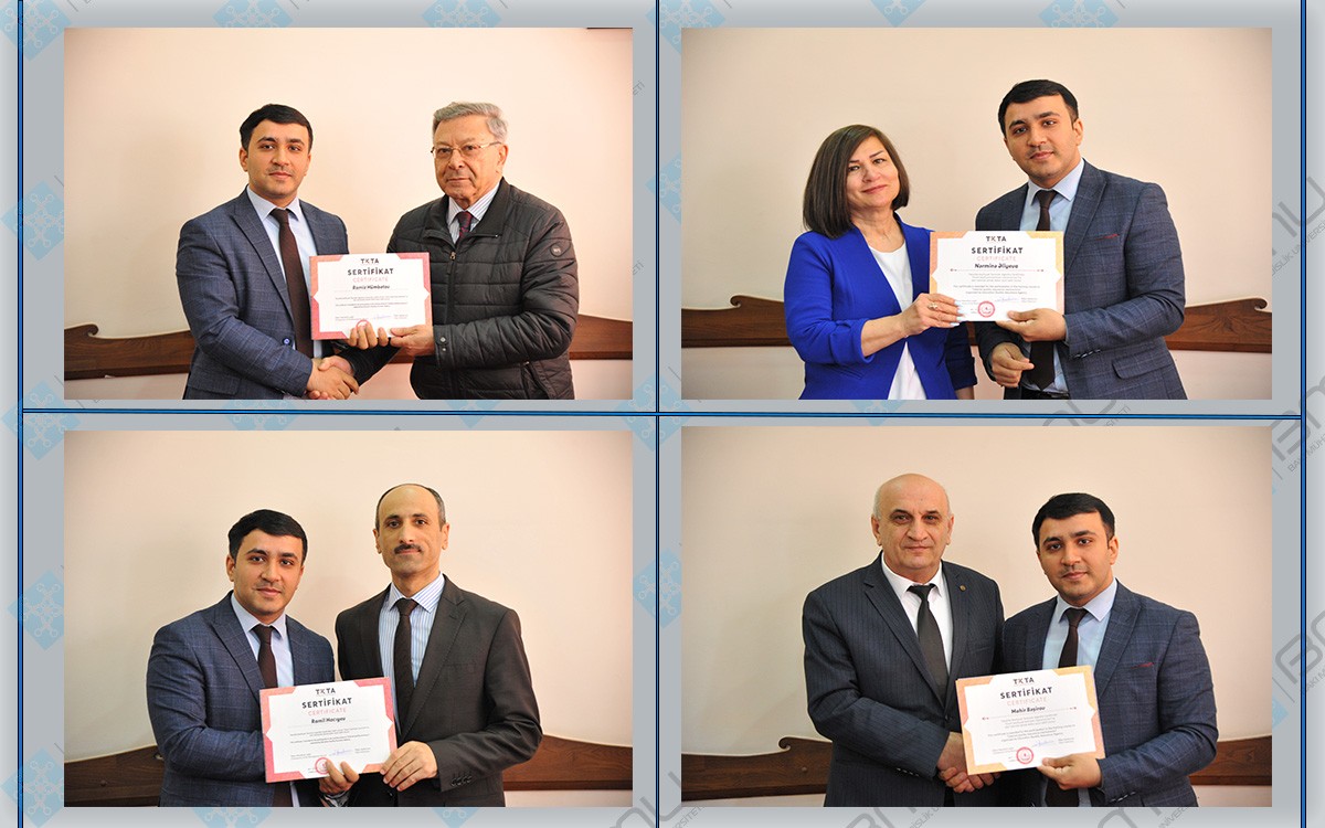 BMU əməkdaşlarına TKTA-nın sertifikatları təqdim olunub - FOTOLAR