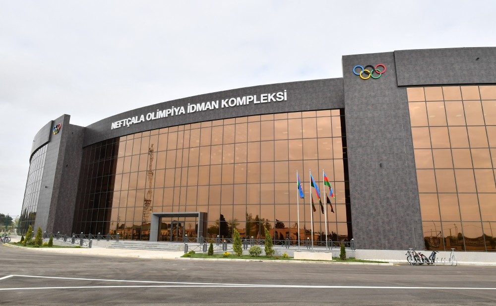 Neftçala Olimpiya İdman Kompleksinin açılışı oldu - YENİLƏNİB (FOTOLAR)