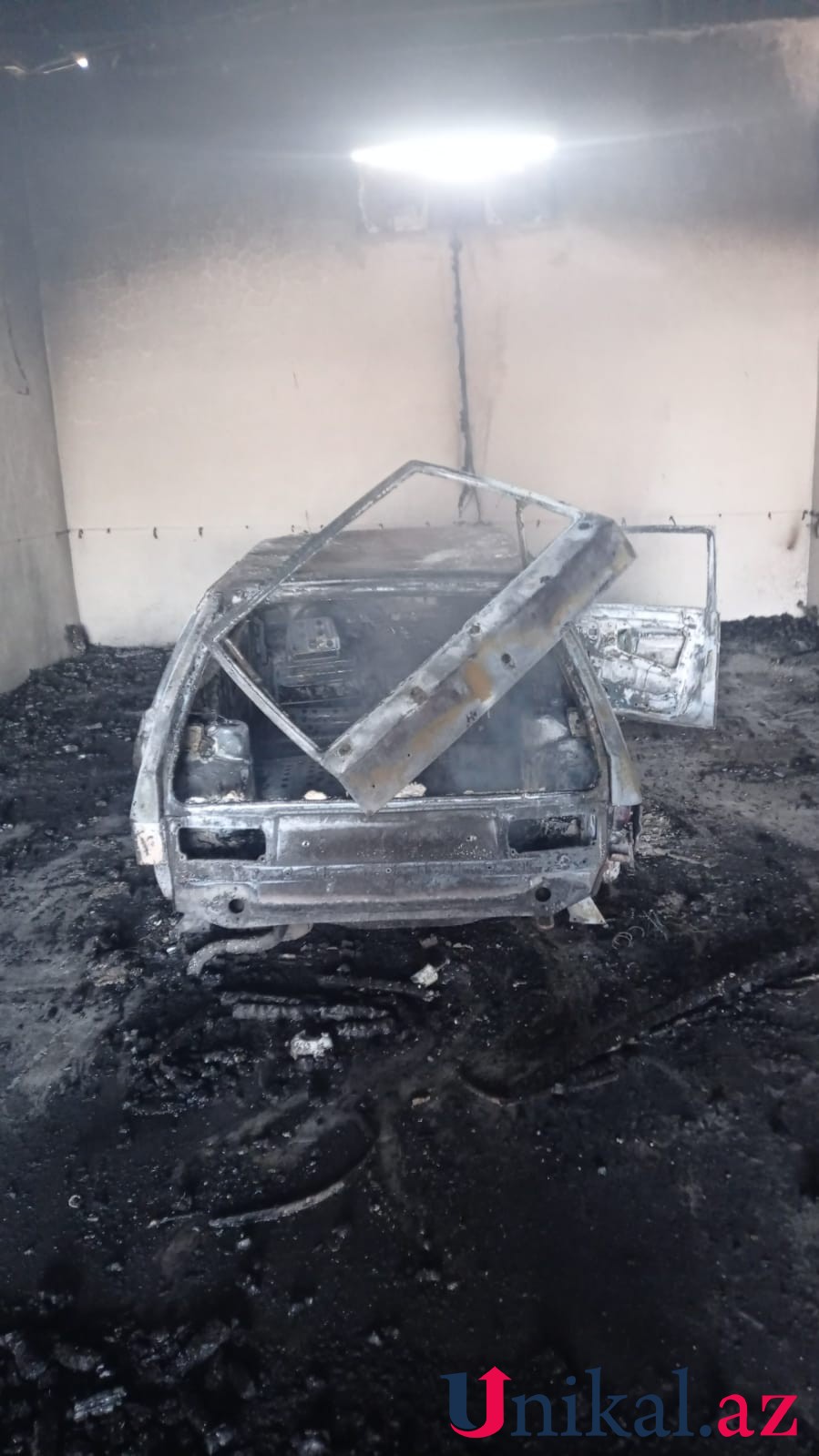 Avtomobillər yandı - Şəmkirdə güclü yanğın (FOTO)