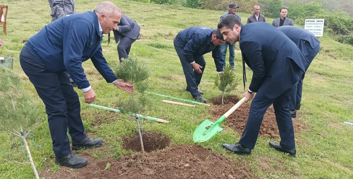 Növbəti ağacəkmə aksiyası və balıq buraxılışı tədbiri keçirilib - FOTOLAR