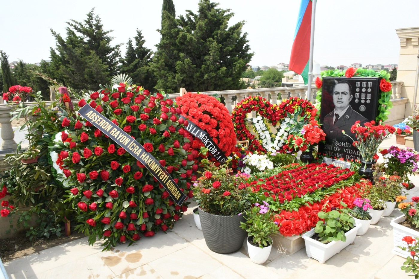 Abşeronda şəhid Vidadi Zalovun anım mərasimi keçirildi - FOTOLAR