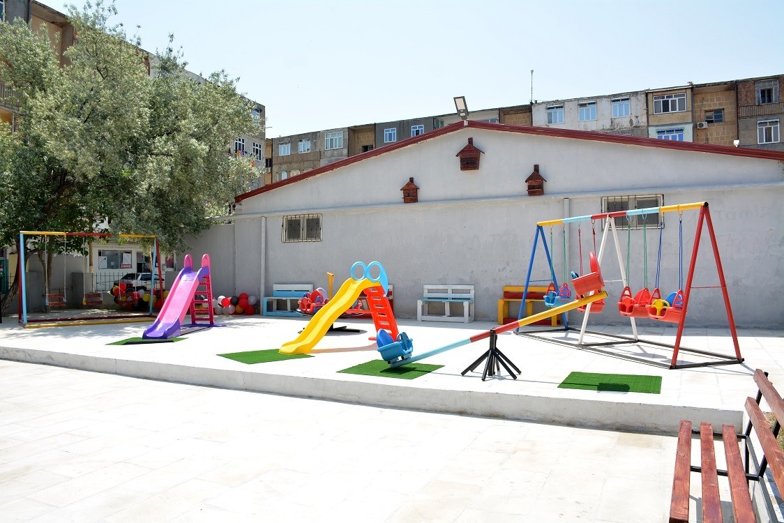 Ələtdə Heydər Əliyevin 100 illiyi münasibətilə salınan mini park istifadəyə verildi - FOTOLAR