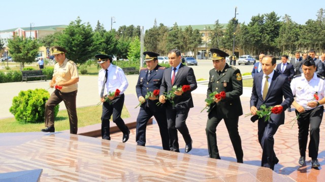 Neftçalada Qurtuluş günü qeyd olunub - FOTO