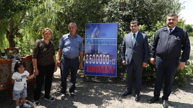 “Azəriqaz”ın 2 milyon 500 mininci abonenti məlum oldu - FOTOLAR