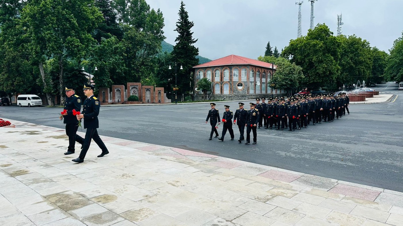 Qaxda polislərin peşə bayramı münasibətilə tədbir keçirildi - FOTOLAR