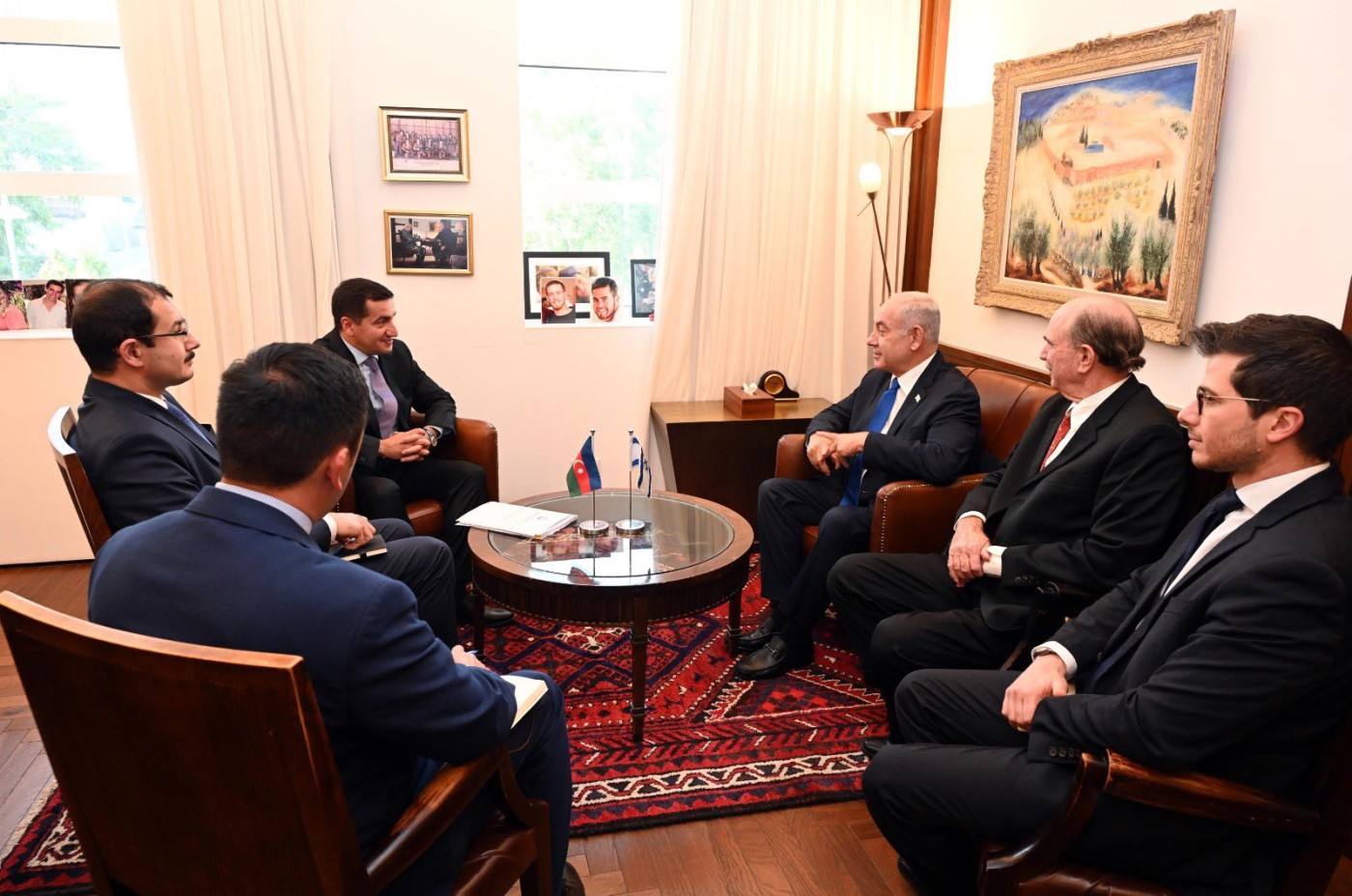Hikmət Hacıyev Netanyahu ilə görüşüb - FOTO