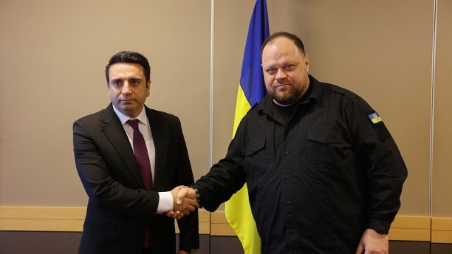 Simonyan ukraynalı həmkarı ilə görüşdü