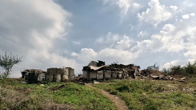 Şuşa-Xankəndi yolunda tərk edilmiş döyüş mövqeləri- VİDEO