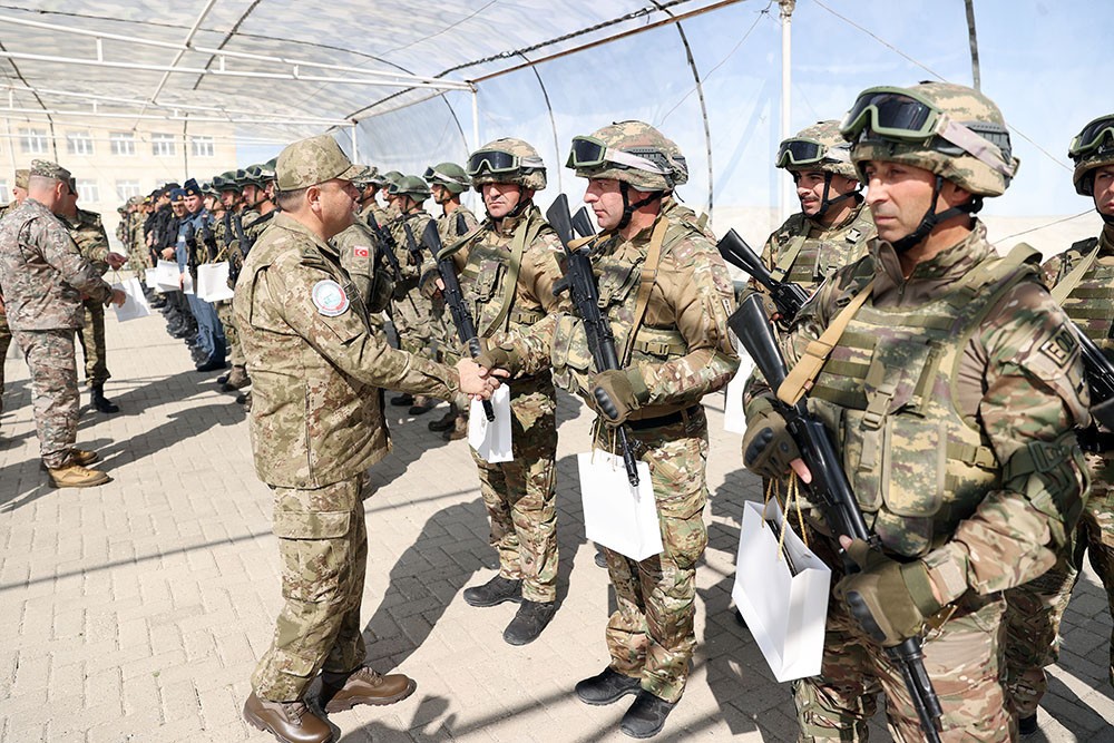 Azərbaycan, Türkiyə və Gürcüstan hərbçilərinin Bakıda keçirilən təlimi başa çatdı - FOTOLAR