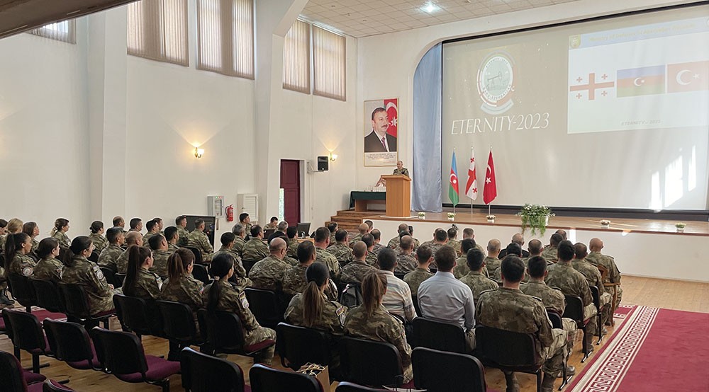 Azərbaycan, Türkiyə və Gürcüstan hərbçilərinin Bakıda keçirilən təlimi başa çatdı - FOTOLAR